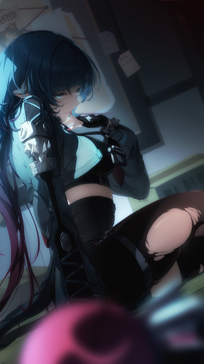 This is a pixiv picture whose title is 尋問.