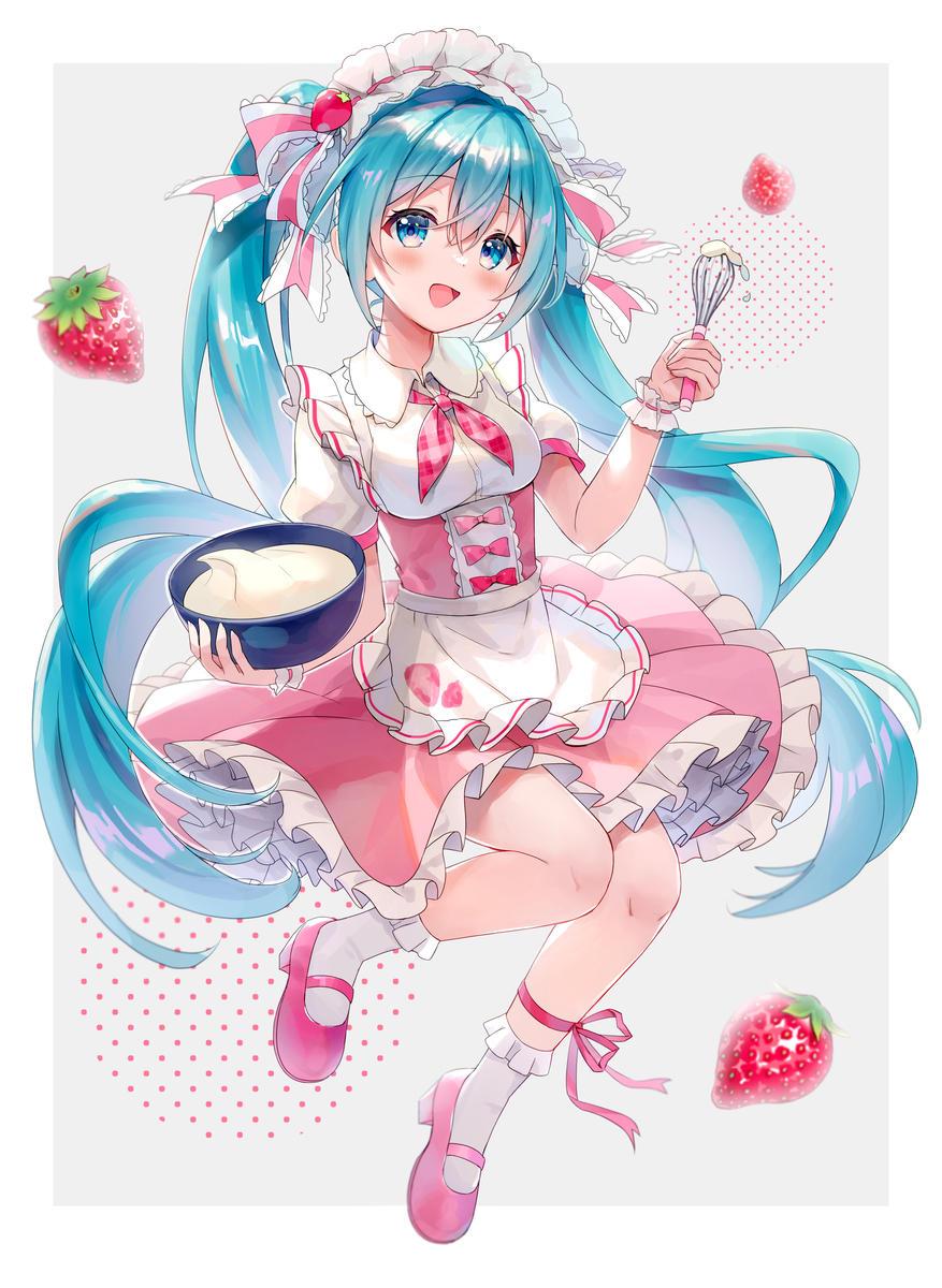 This is a pixiv picture whose title is Miku17th.