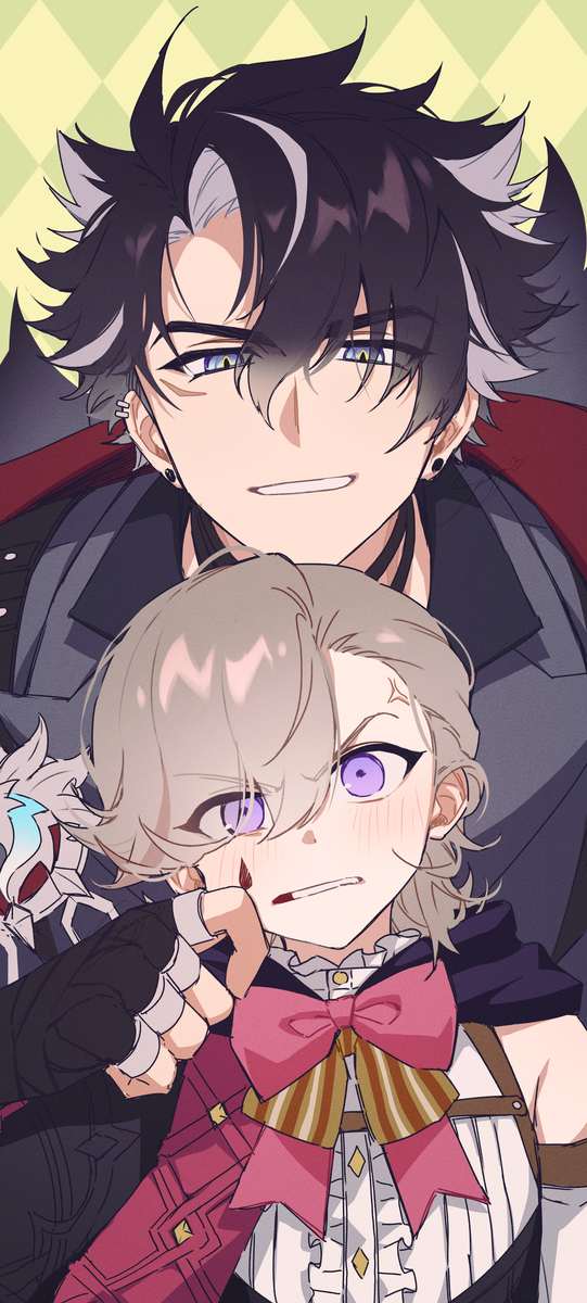 This is a pixiv picture whose title is 🎵💢.