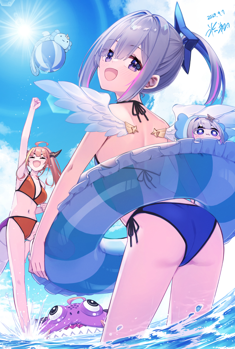 This is a pixiv picture whose title is 夏とかなココ.