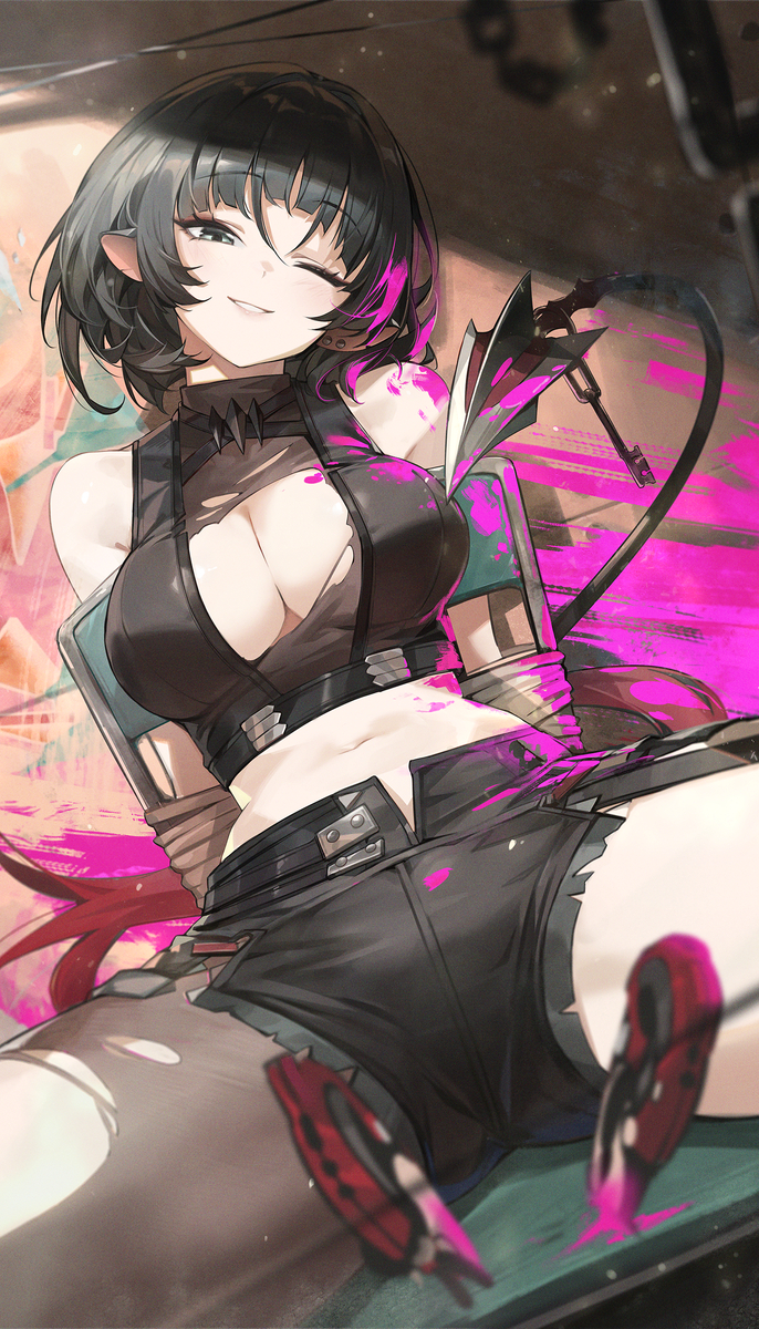 This is a pixiv picture whose title is 「これ、解いてくれる？」.