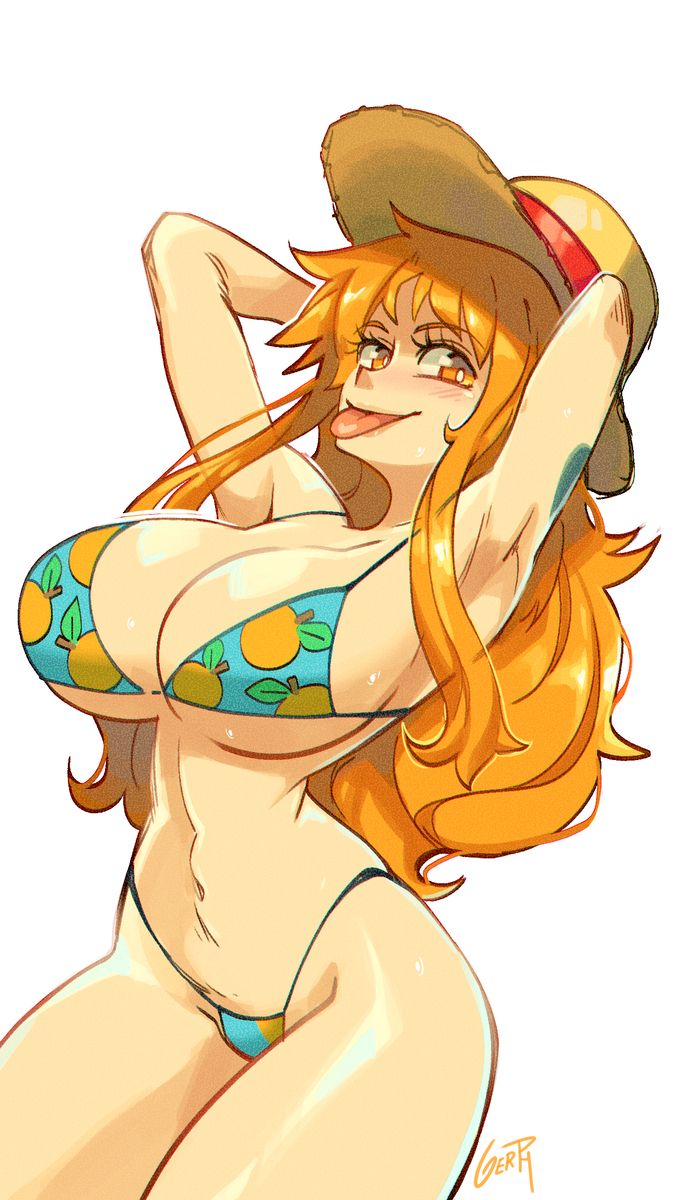This is a pixiv picture whose title is Nami.