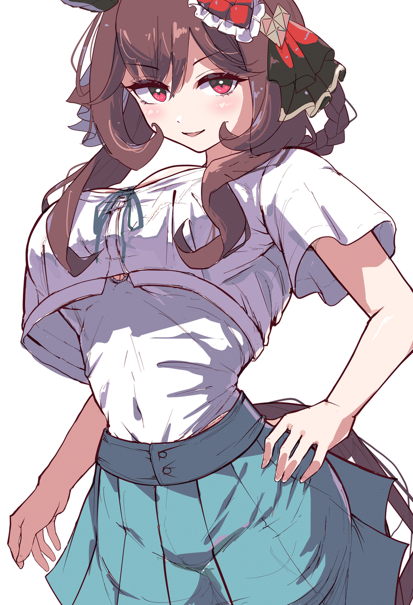 This is a pixiv picture whose title is スズカ私服のジェンティルドンナ.