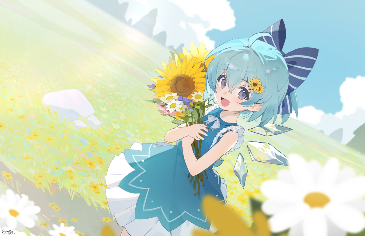 This is a pixiv picture whose title is チルノ.