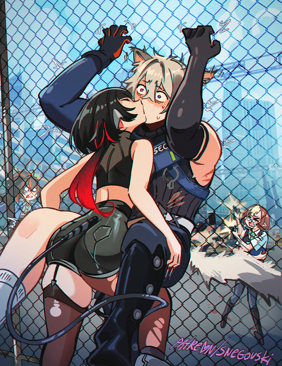 This is a pixiv picture whose title is ZZZ's Cornered rat (cat).