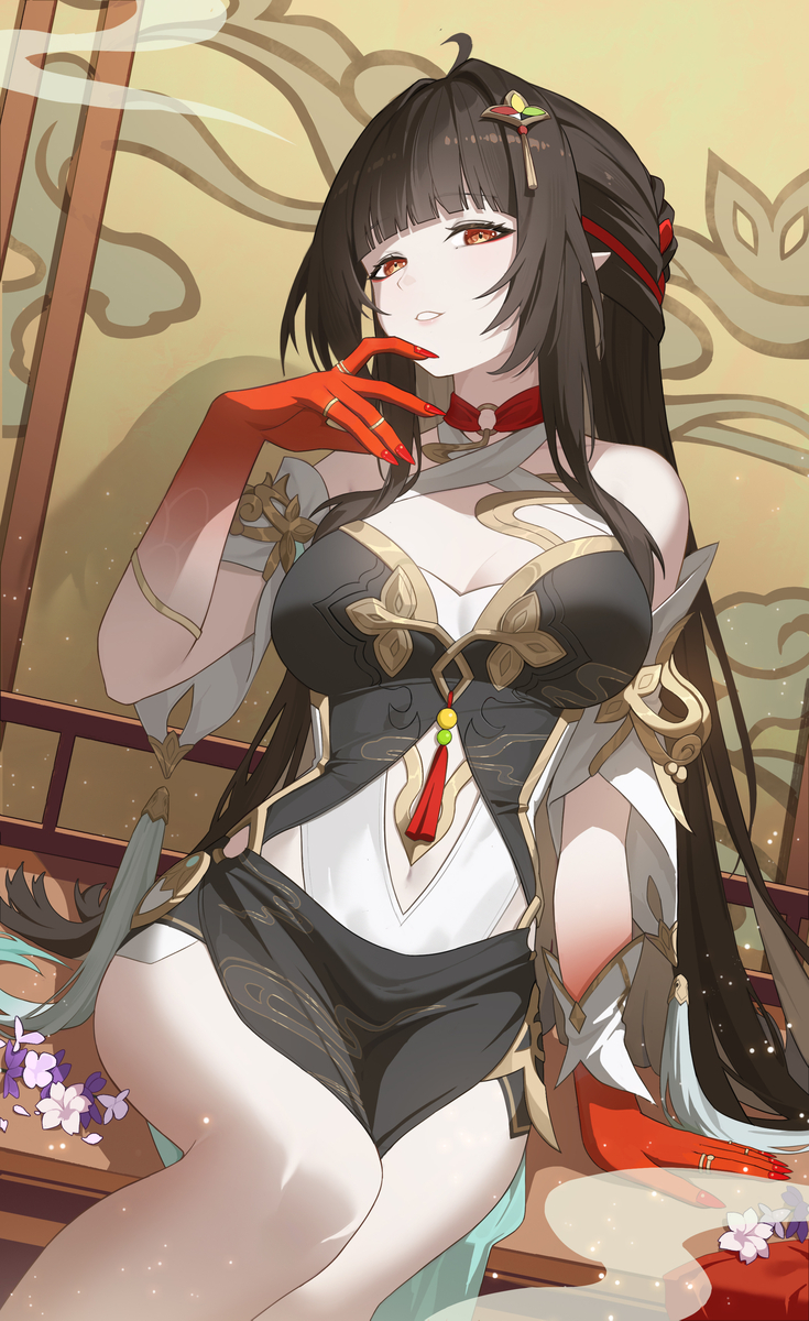 This is a pixiv picture whose title is 灵砂.
