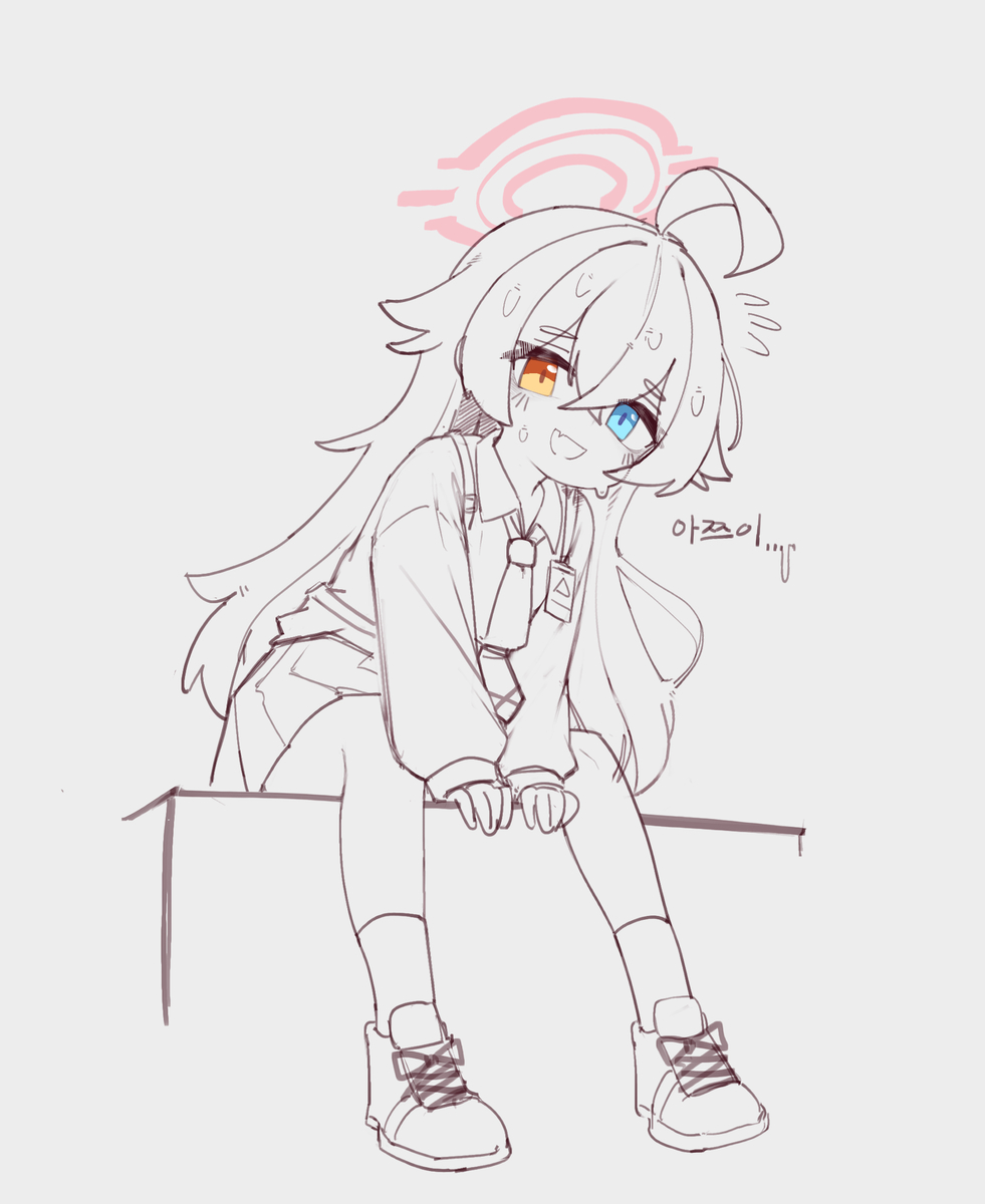 This is a pixiv picture whose title is 호시노.