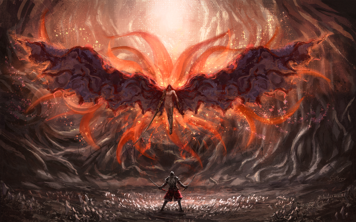 This is a pixiv picture whose title is Malenia マレニア Elden Ring エルデンリング.