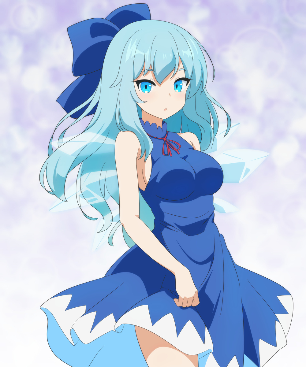 This is a pixiv picture whose title is 超チルノ.