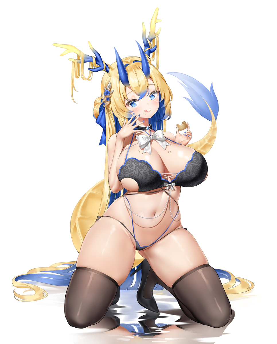 This is a pixiv picture whose title is blue.