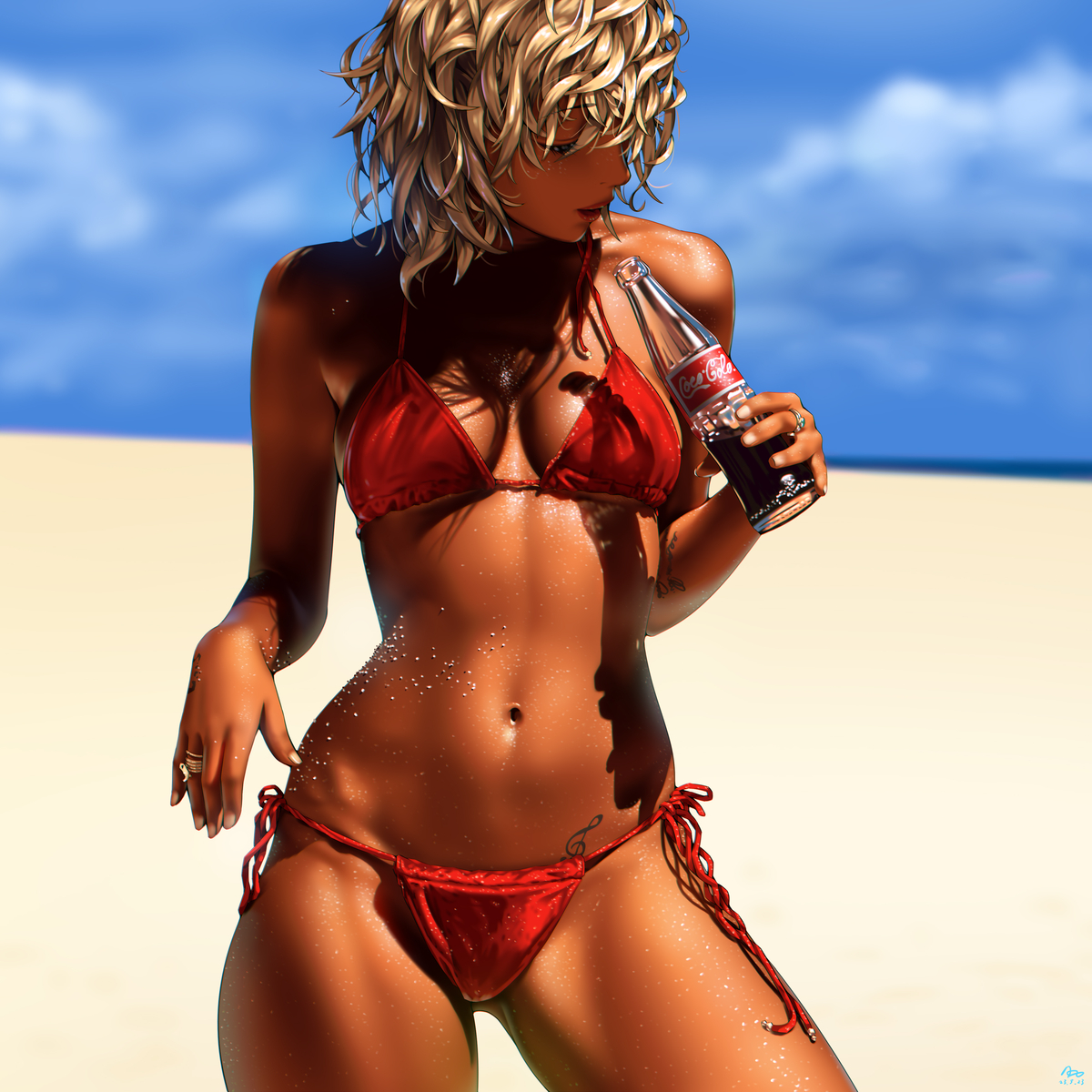 This is a pixiv picture whose title is コカ.