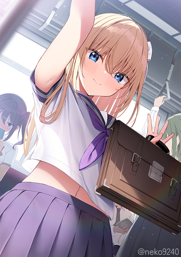 This is a pixiv picture whose title is 「おはよー」.