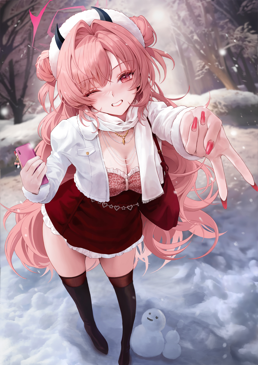 This is a pixiv picture whose title is Winter Kirara.