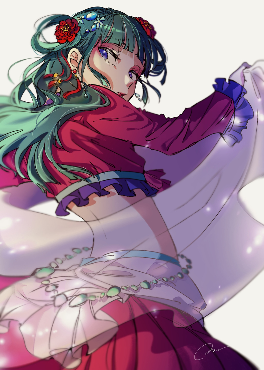 This is a pixiv picture whose title is 猫猫.