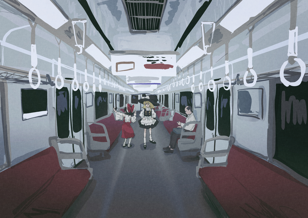 This is a pixiv picture whose title is 8番のりば.