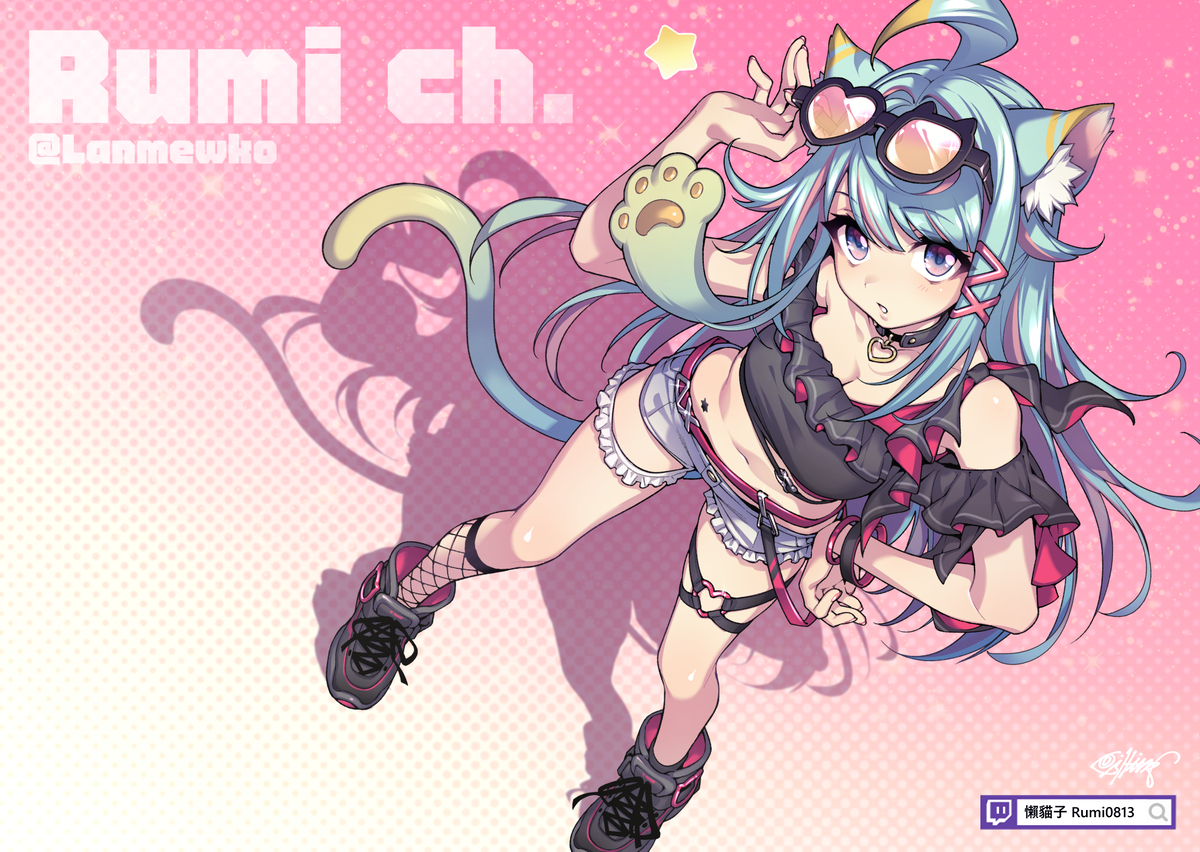 This is a pixiv picture whose title is Rumi ch. 懶貓子.