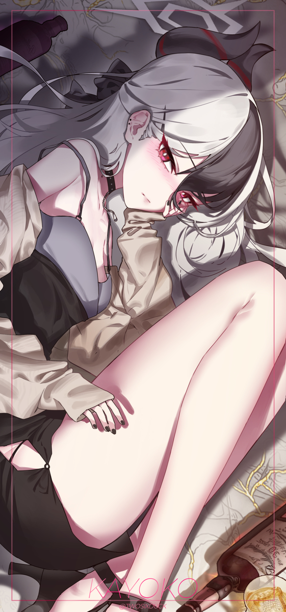 This is a pixiv picture whose title is 酔い.