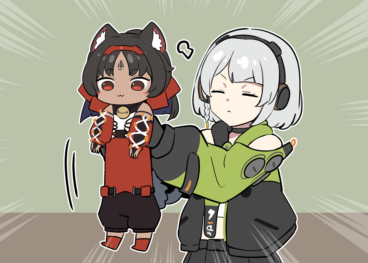 This is a pixiv picture whose title is 네코미야.