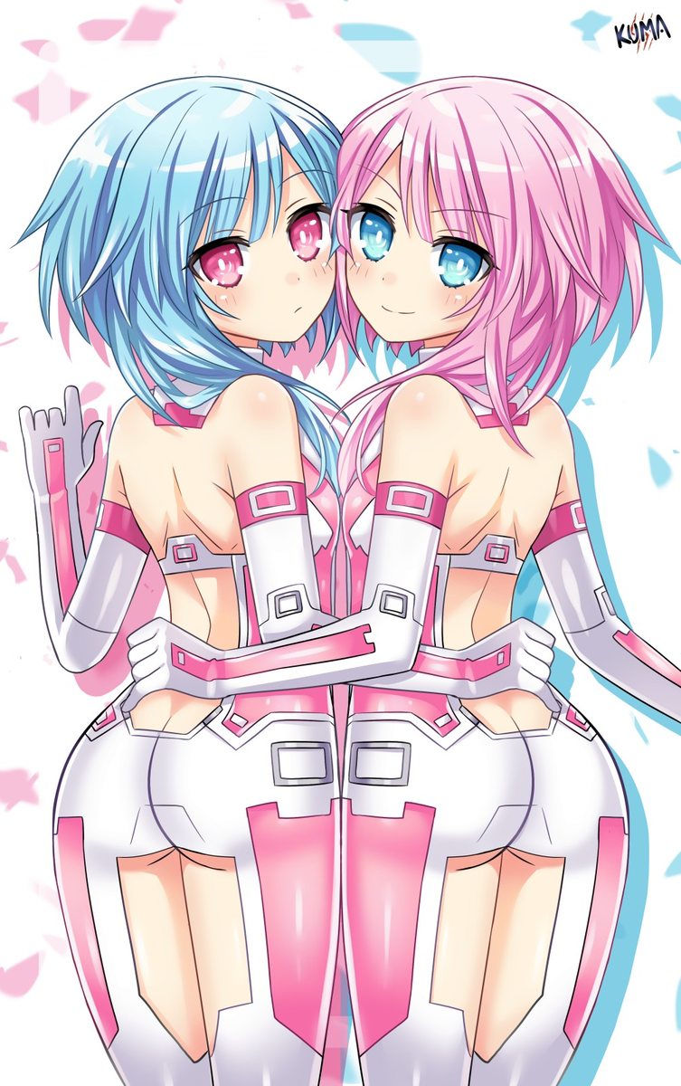 This is a pixiv picture whose title is Rom and Ram.