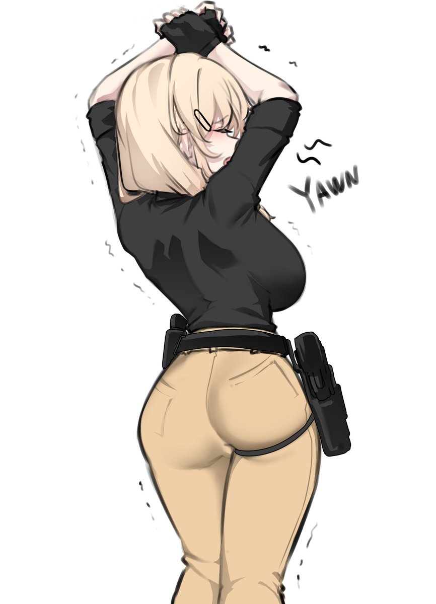 This is a pixiv picture whose title is Boring Mercsan 😴.