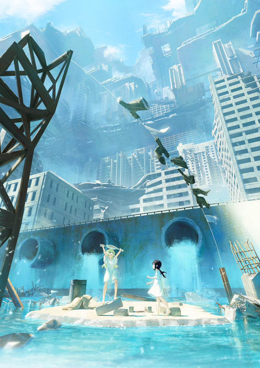 This is a pixiv picture whose title is 洗濯.