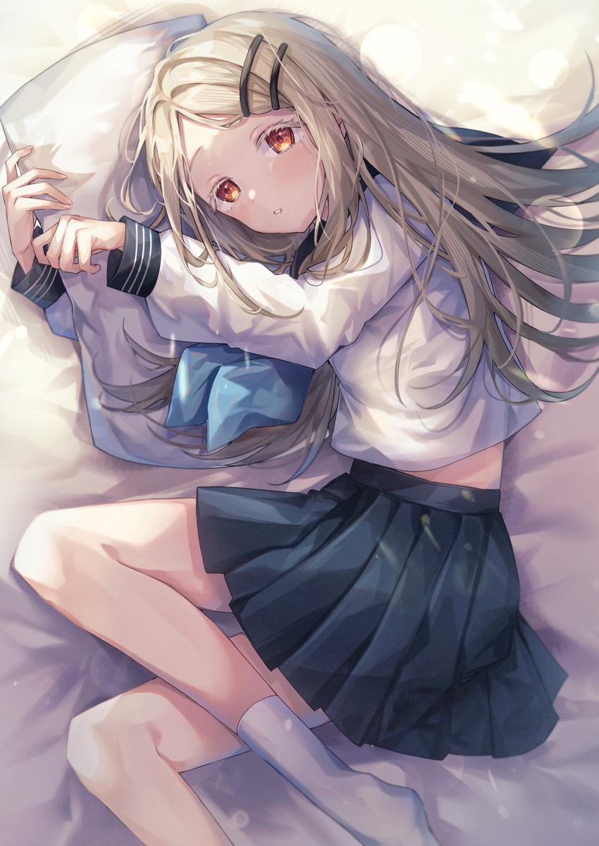 This is a pixiv picture whose title is セーラー服の篠澤広さん.