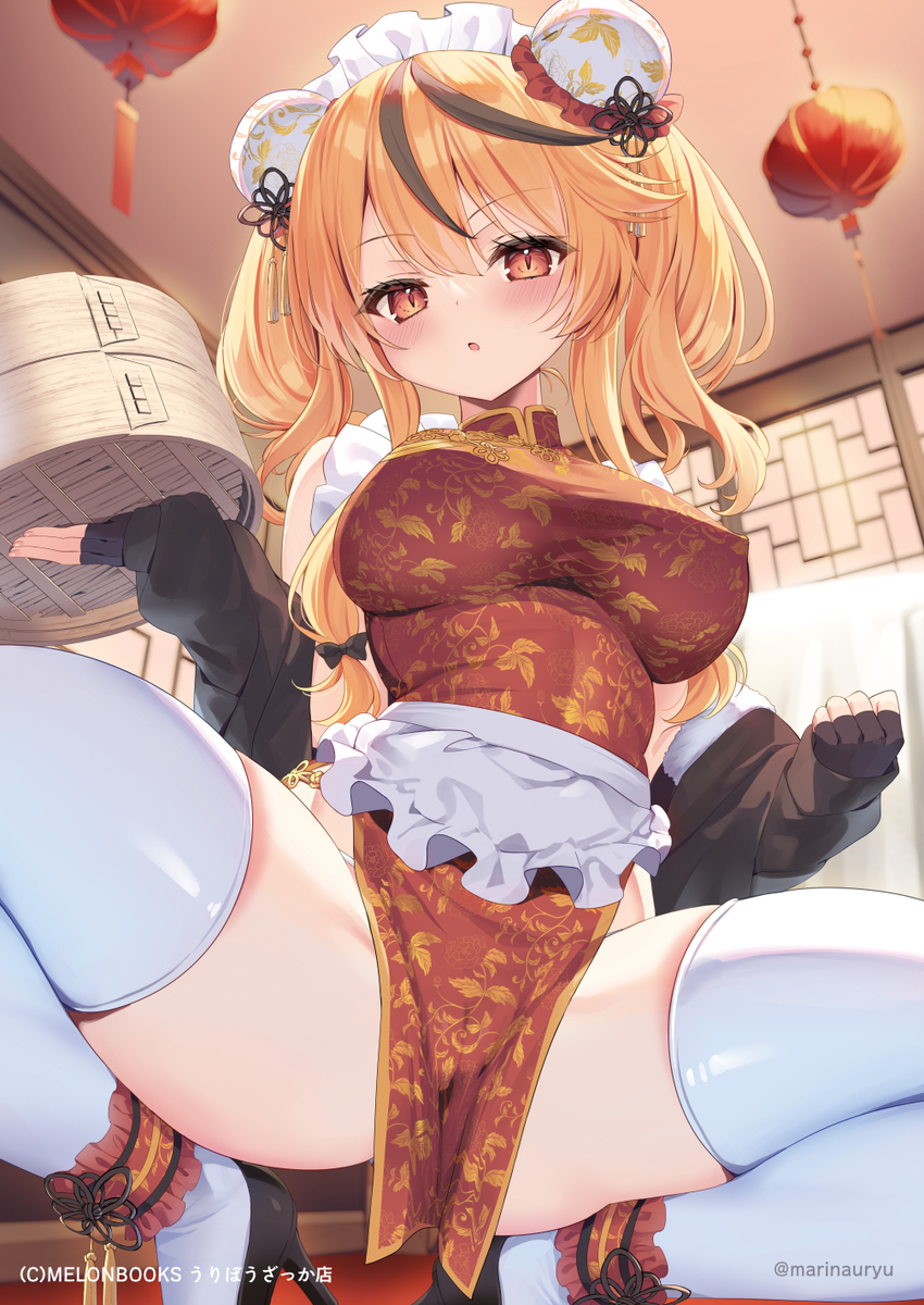 This is a pixiv picture whose title is チーパオ娘❤.