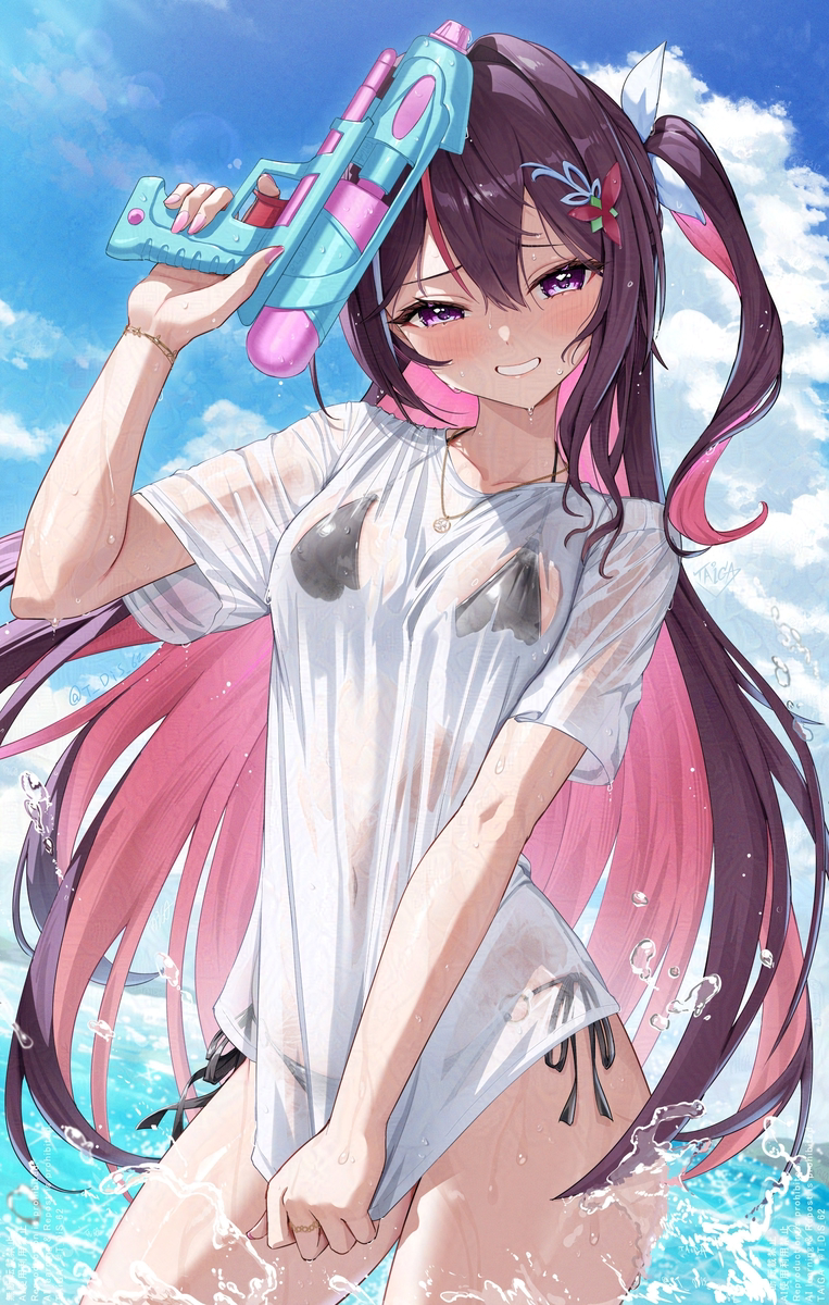 This is a pixiv picture whose title is やったな～？.