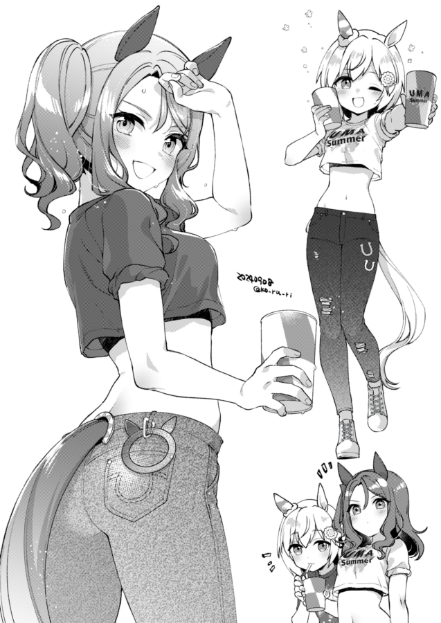 This is a pixiv picture whose title is うまさま.