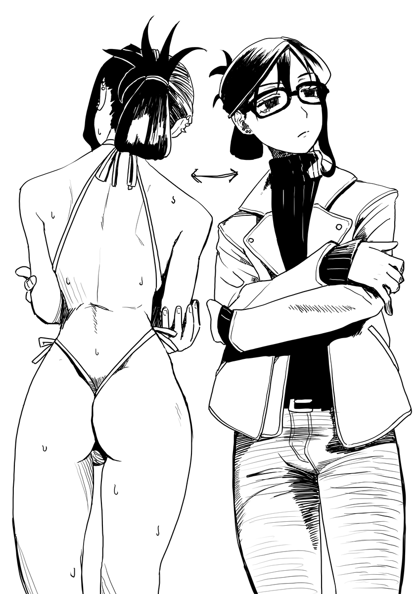 This is a pixiv picture whose title is 着ればイケメン脱げばドスケベ歩く姿はランナウェイ.