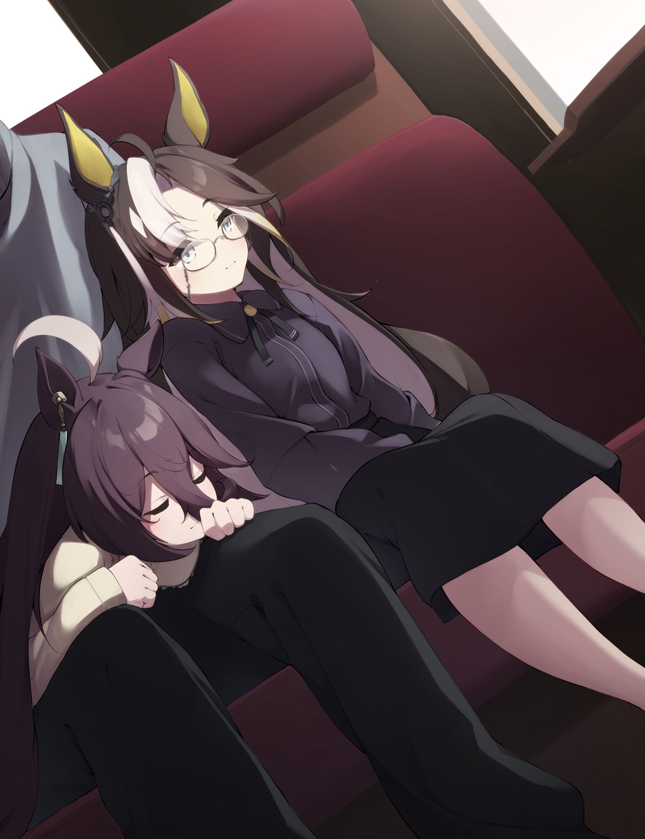 This is a pixiv picture whose title is 猫と旅行.