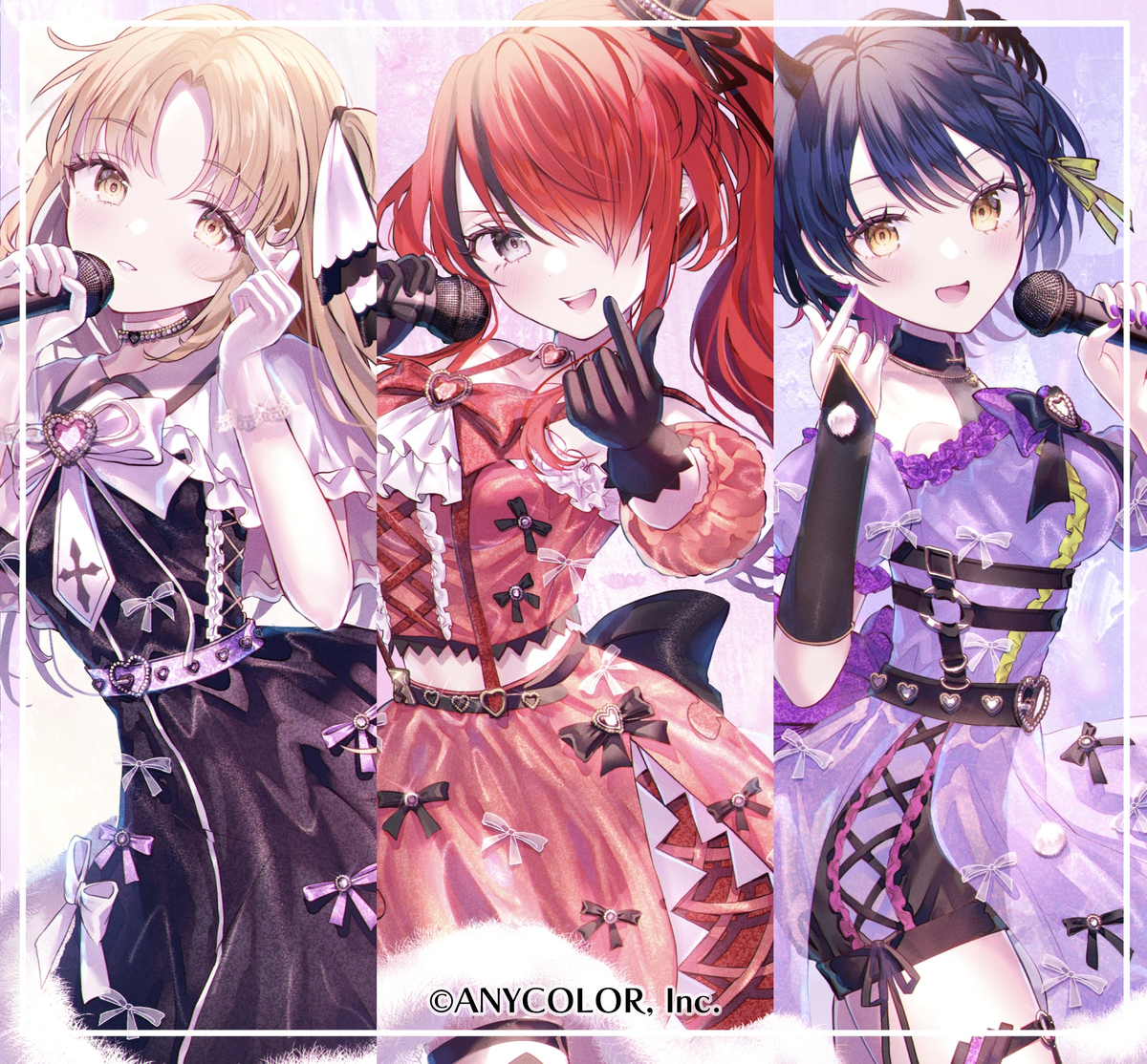 This is a pixiv picture whose title is 【仕事】サインはB／MVイラスト【にじさんじ】.