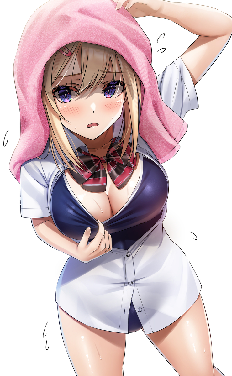 This is a pixiv picture whose title is 暑い日の標準装備.