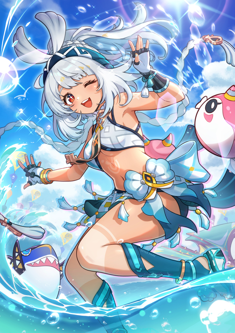 This is a pixiv picture whose title is Mualani.