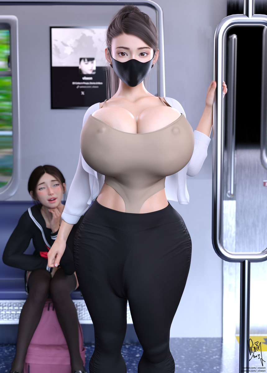 This is a pixiv picture whose title is Rei 「P1,  Commute」.