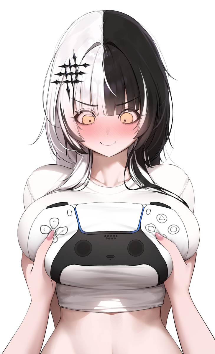 This is a pixiv picture whose title is Gaming with Shiori.