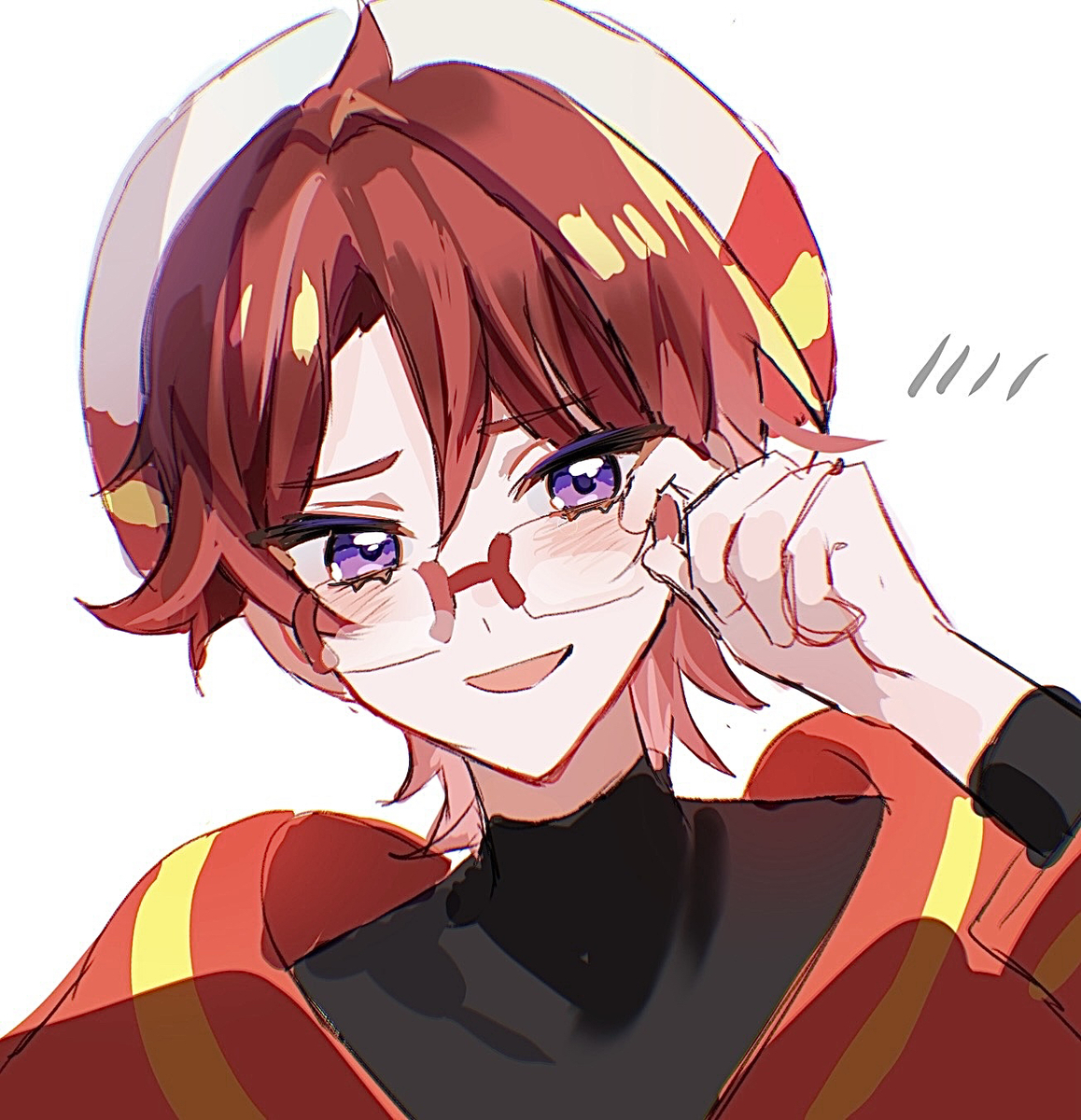 This is a pixiv picture whose title is 👓.