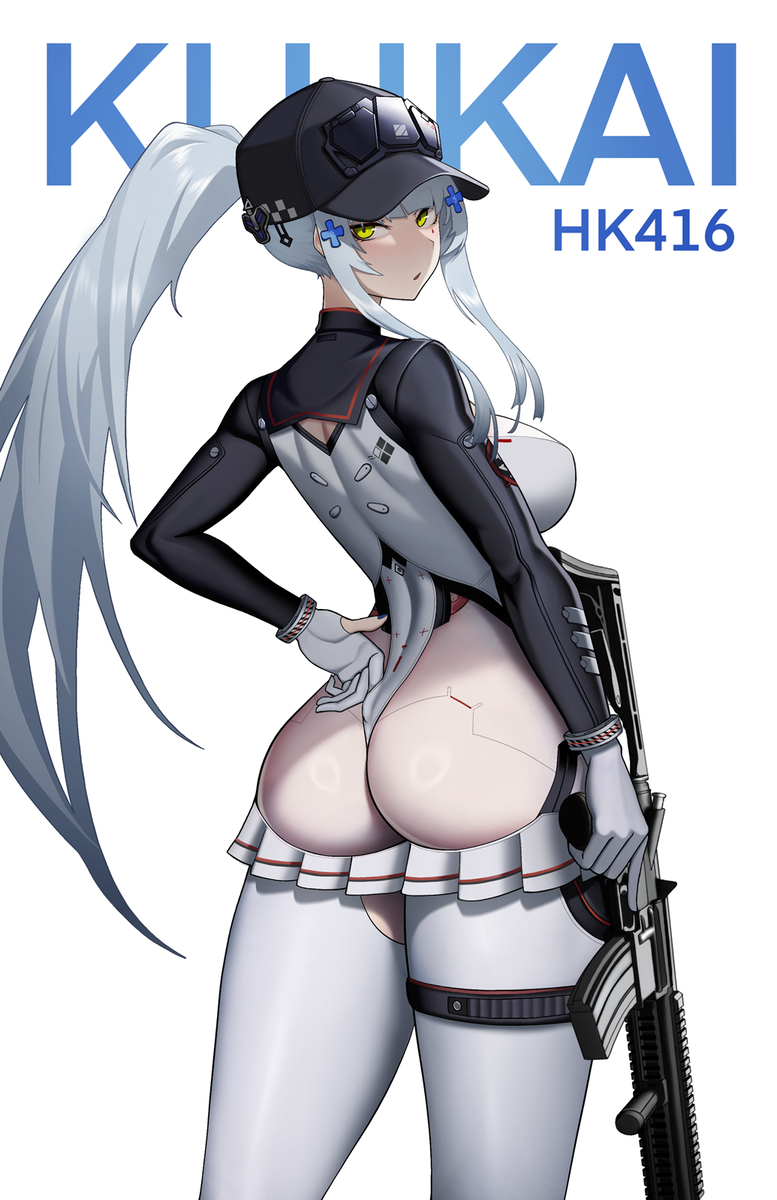 This is a pixiv picture whose title is Klukai_HK416.