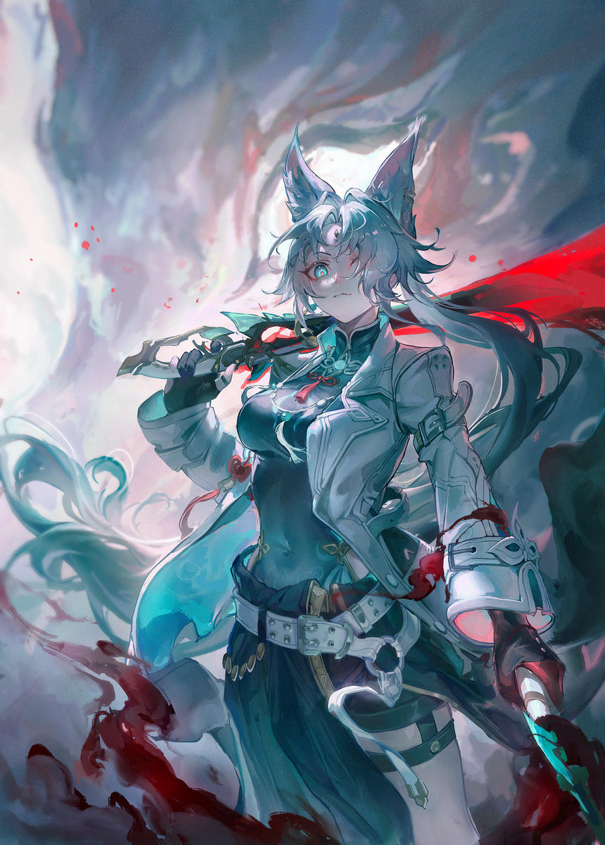 This is a pixiv picture whose title is 摸.