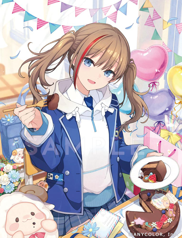 This is a pixiv picture whose title is 来栖夏芽さん誕生日グッズ.