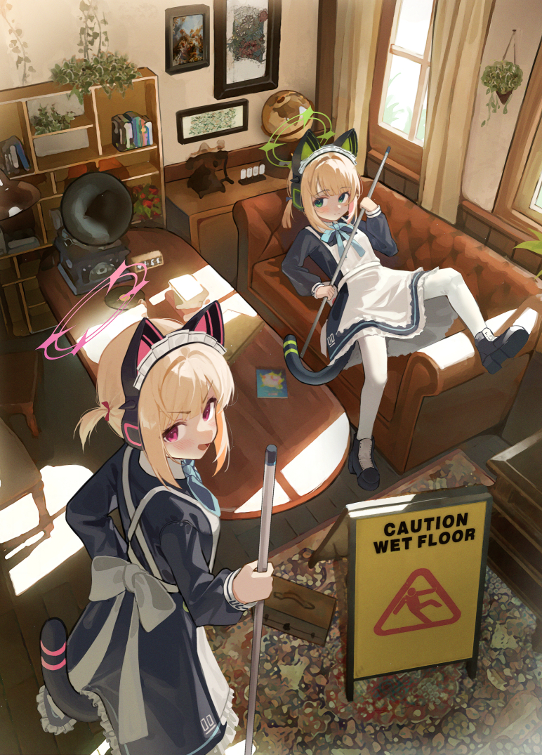 This is a pixiv picture whose title is 才羽姉妹.