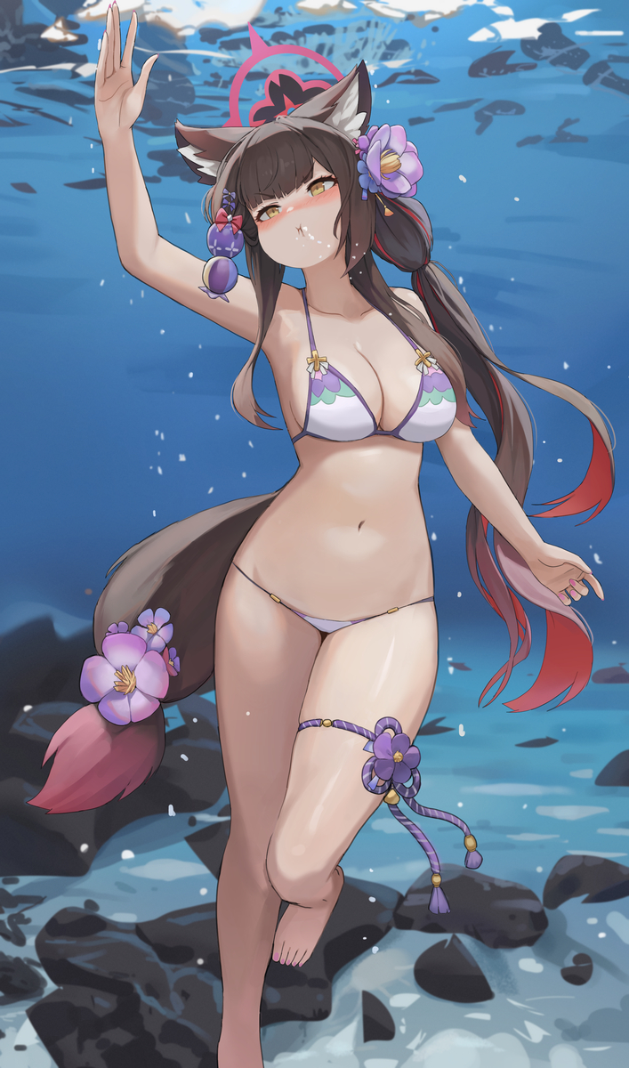 This is a pixiv picture whose title is 狐坂ワカモ.