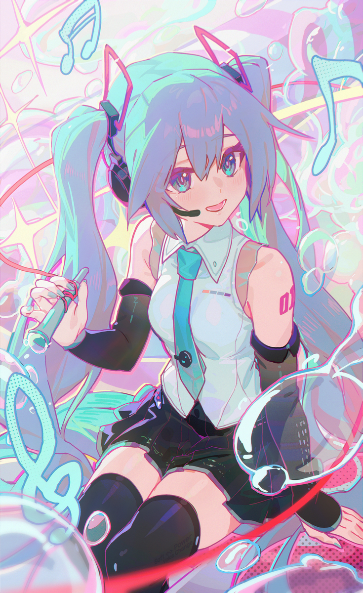 This is a pixiv picture whose title is 初音ミク.