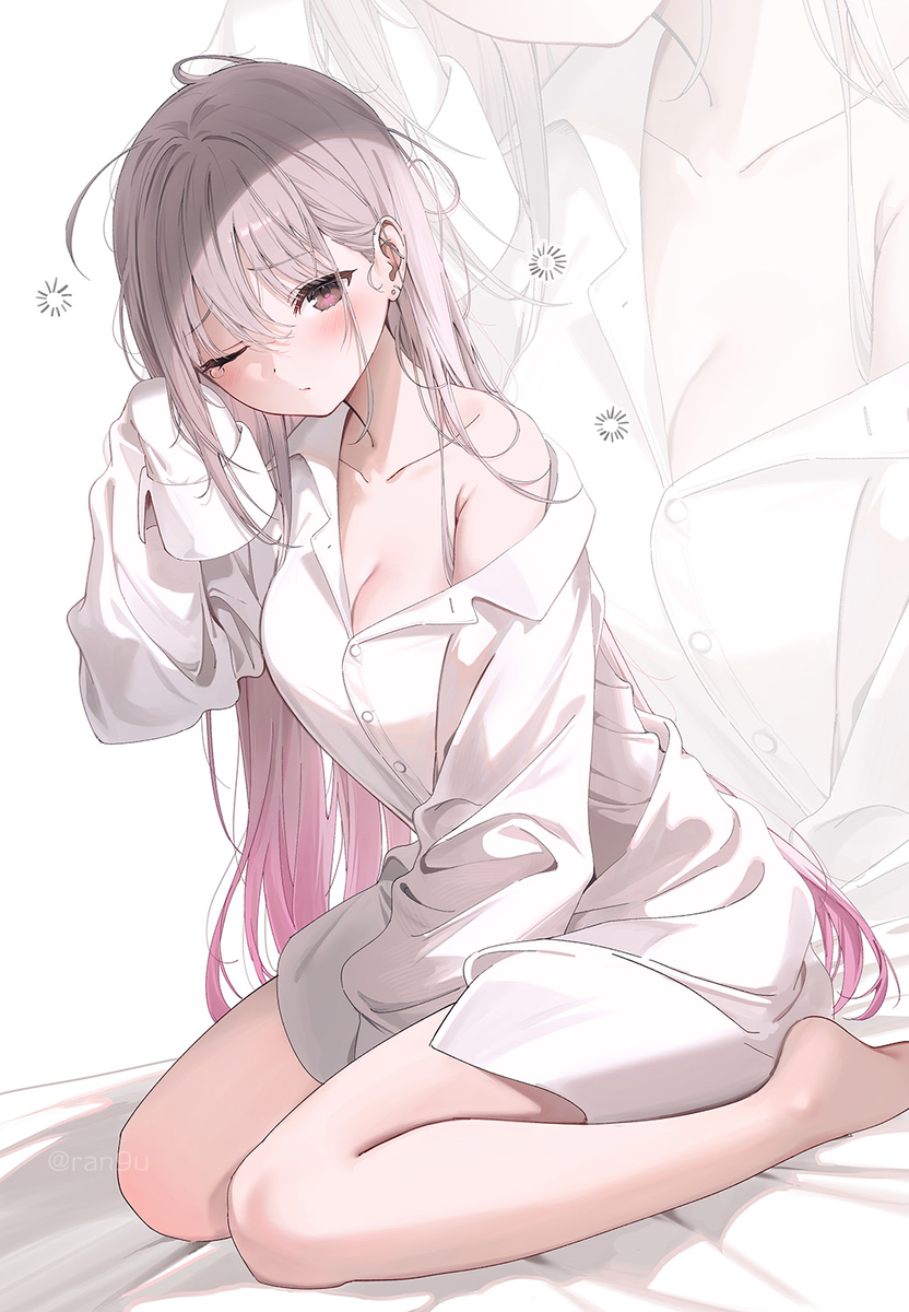 This is a pixiv picture whose title is 朝が弱いうさギャルちゃん💤.