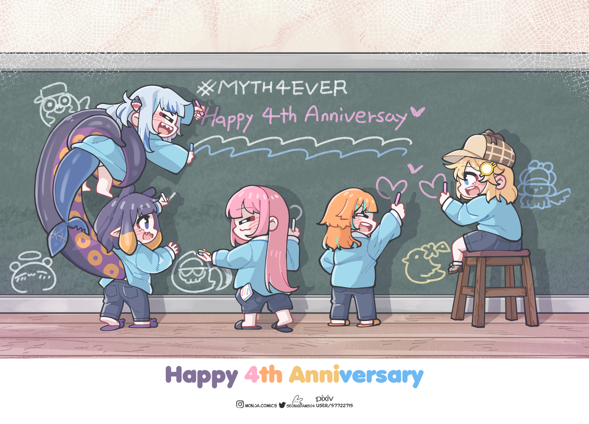 This is a pixiv picture whose title is Myth4Ever.