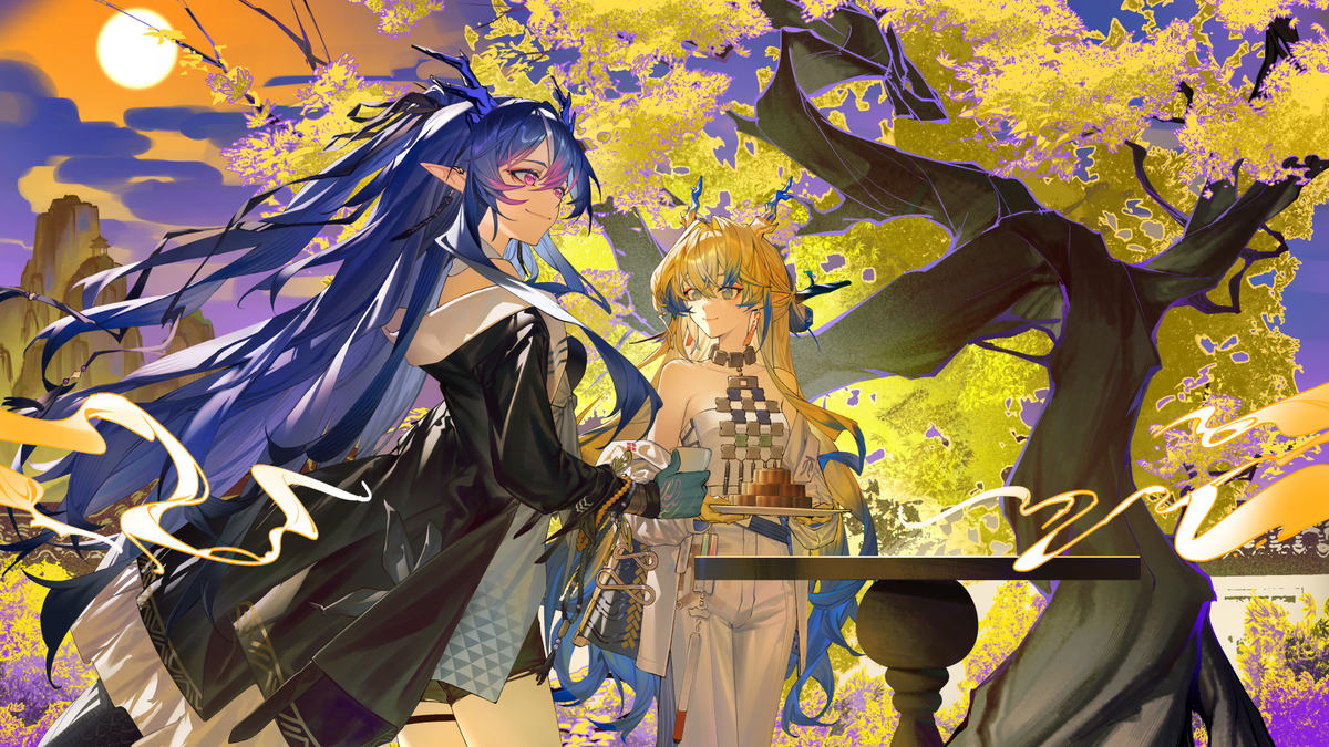 This is a pixiv picture whose title is 秋夕.
