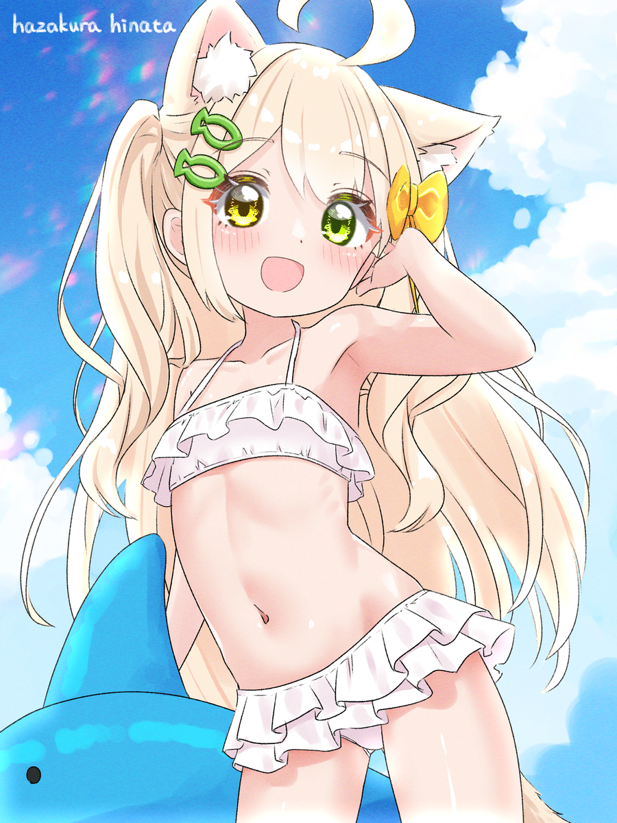 This is a pixiv picture whose title is 水着くるみちゃーん！.