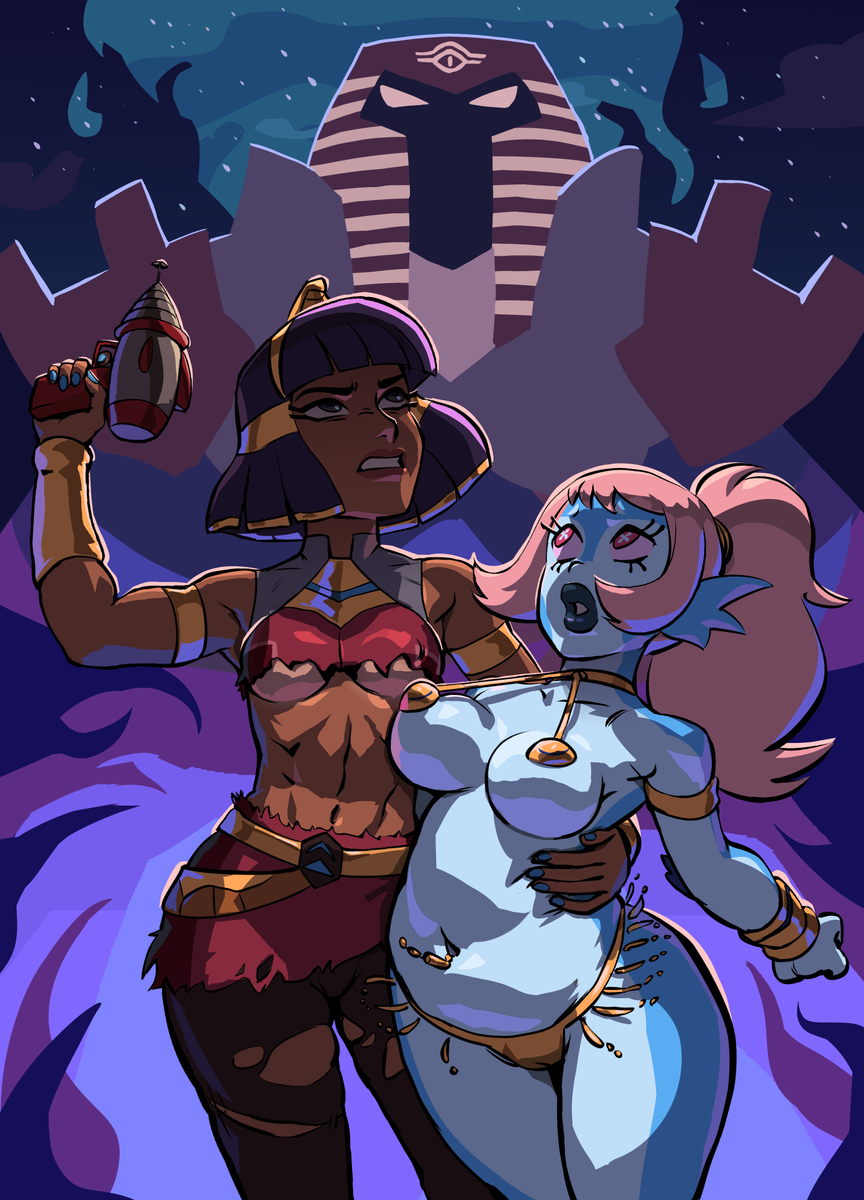 This is a pixiv picture whose title is Cleo and Akila pulp.