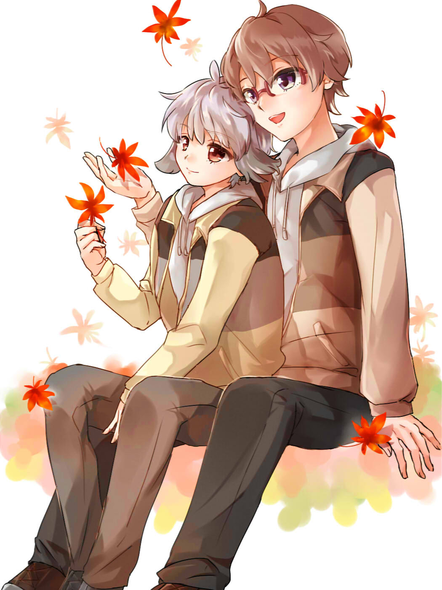 This is a pixiv picture whose title is 悟と大福.