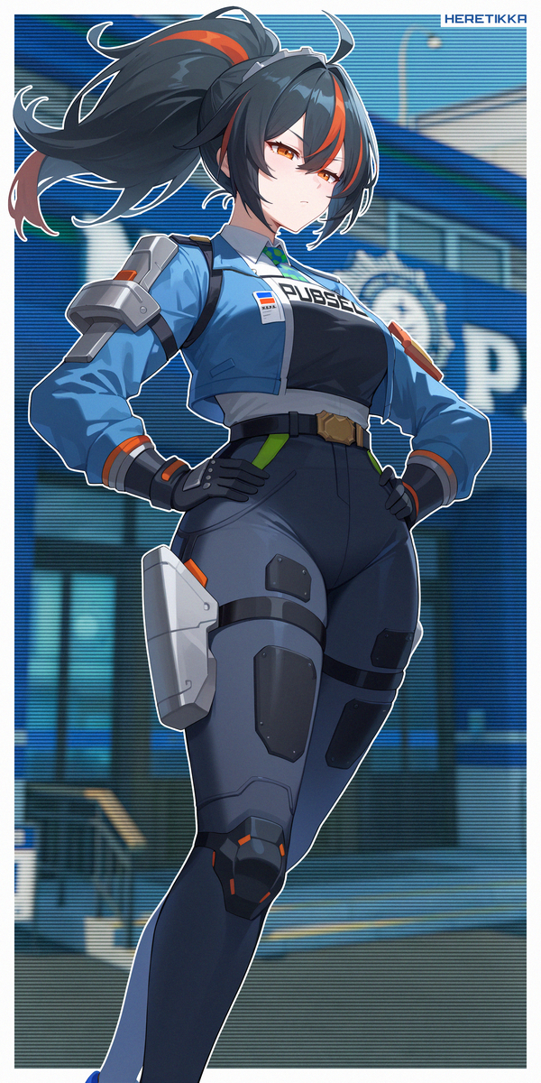 This is a pixiv picture whose title is 朱鳶 • Zhu Yuan.